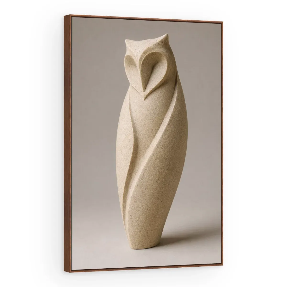 Quadro Decorativo Canvas Coruja Pedra - ES0011