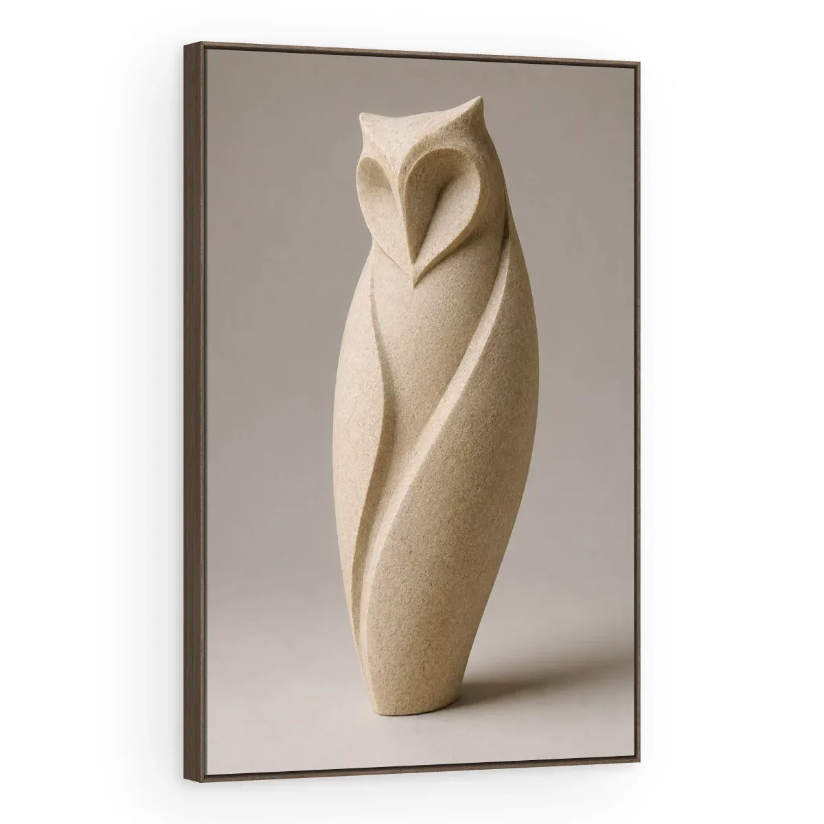 Quadro Decorativo Canvas Coruja Pedra - ES0011