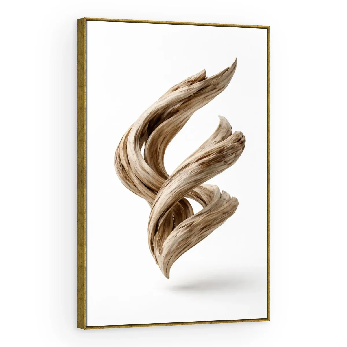 Quadro Decorativo Canvas Torção Madeira - ES0012