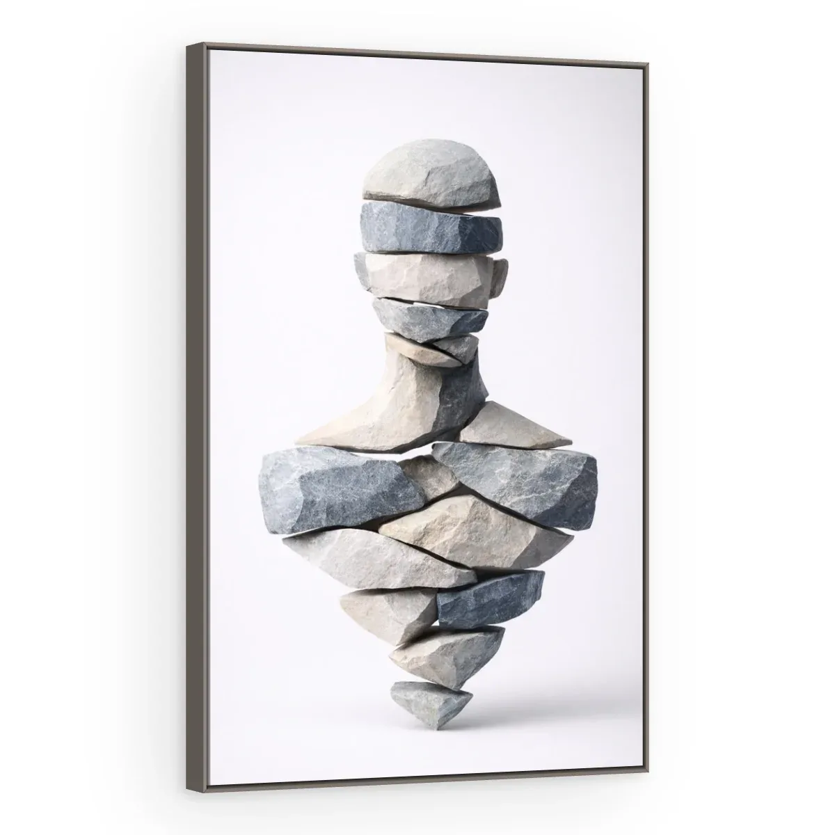 Quadro Decorativo Canvas Busto Pedras - ES0014