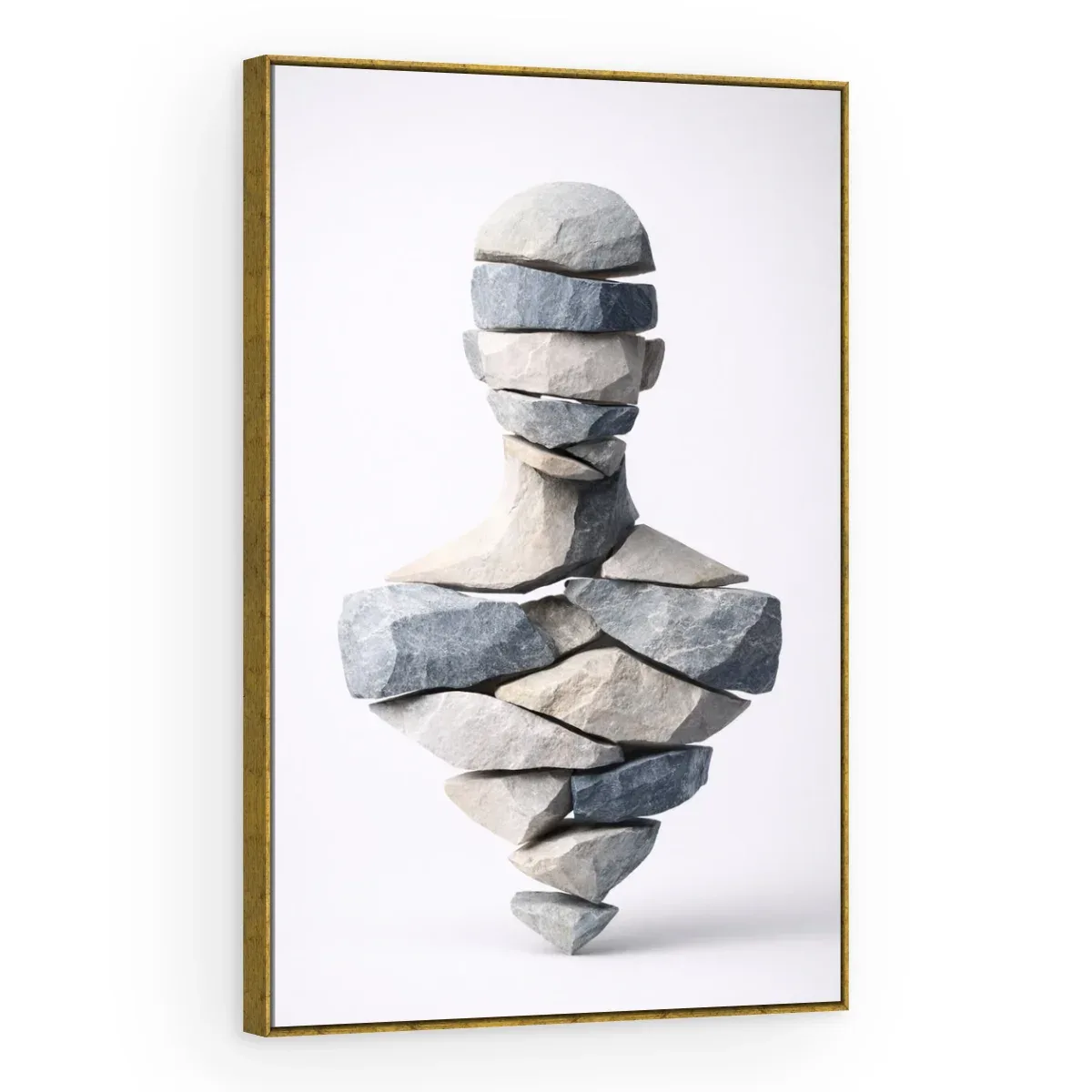 Quadro Decorativo Canvas Busto Pedras - ES0014