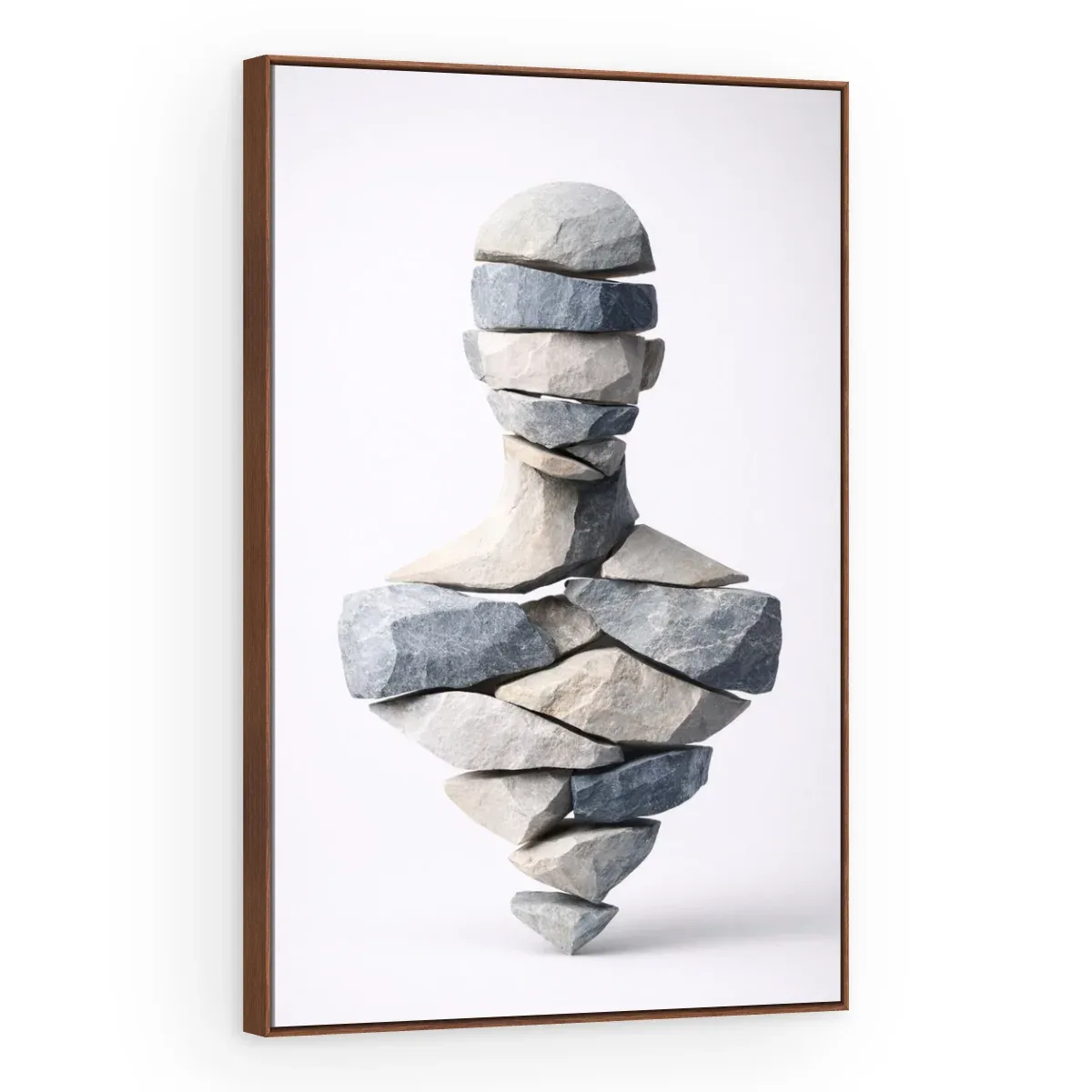 Quadro Decorativo Canvas Busto Pedras - ES0014