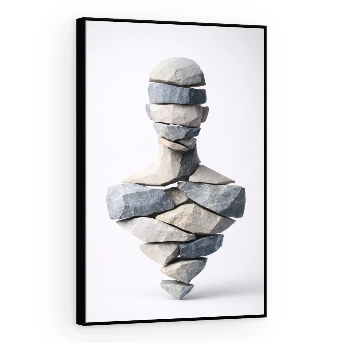 Quadro Decorativo Canvas Busto Pedras - ES0014