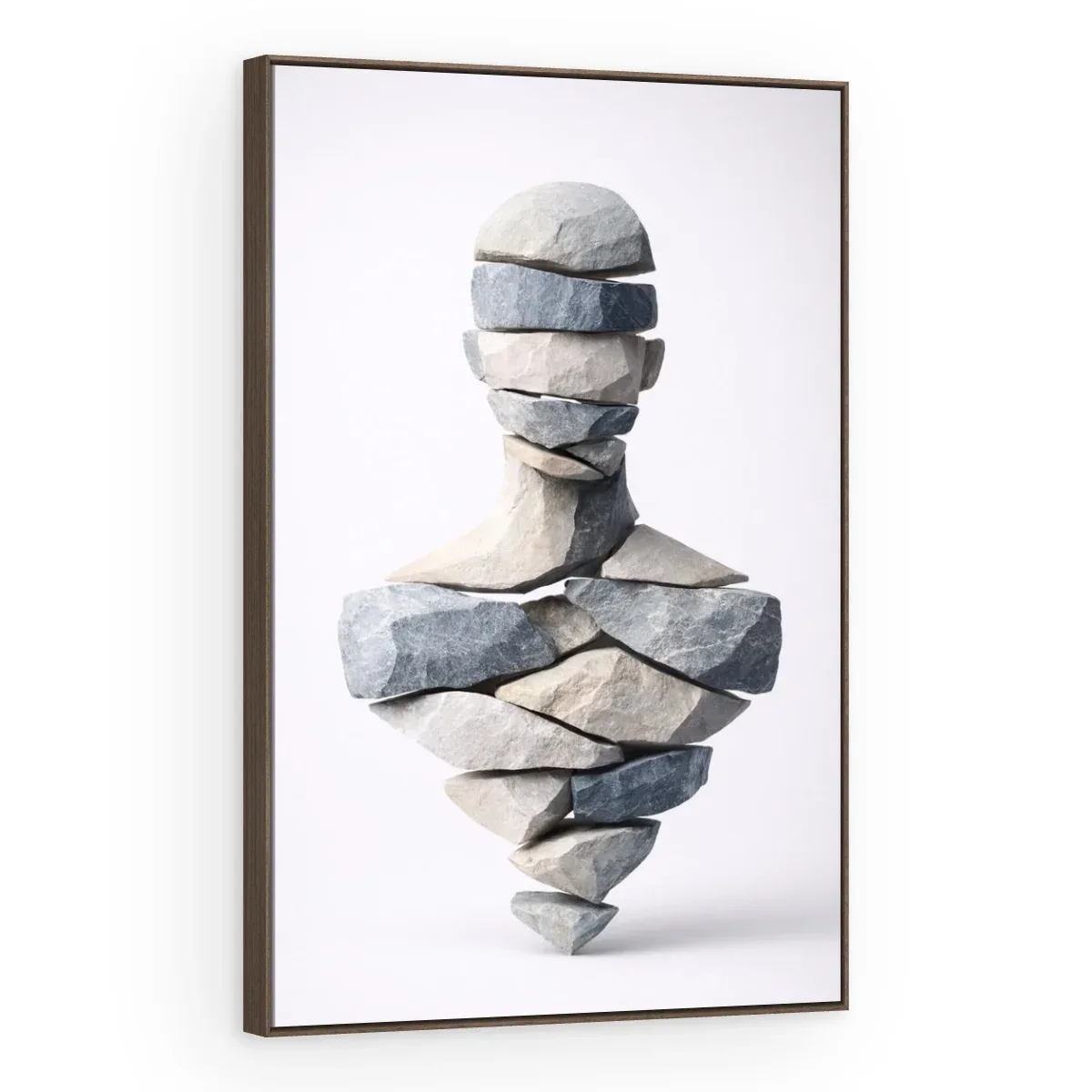 Quadro Decorativo Canvas Busto Pedras - ES0014