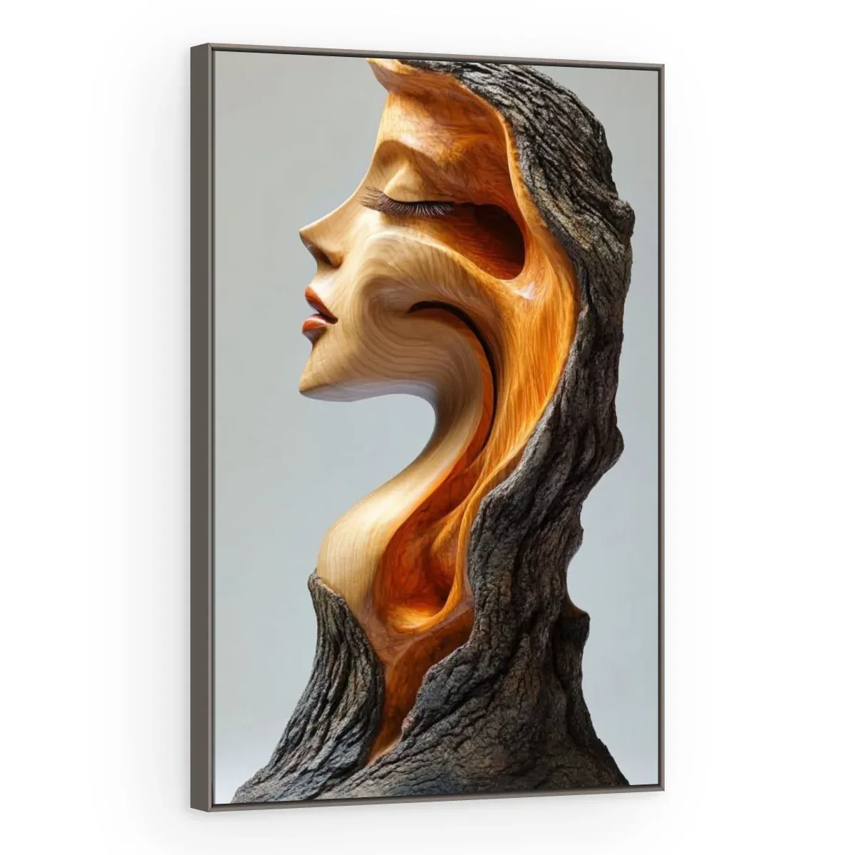 Quadro Decorativo Canvas Rosto Esculpido - ES0022