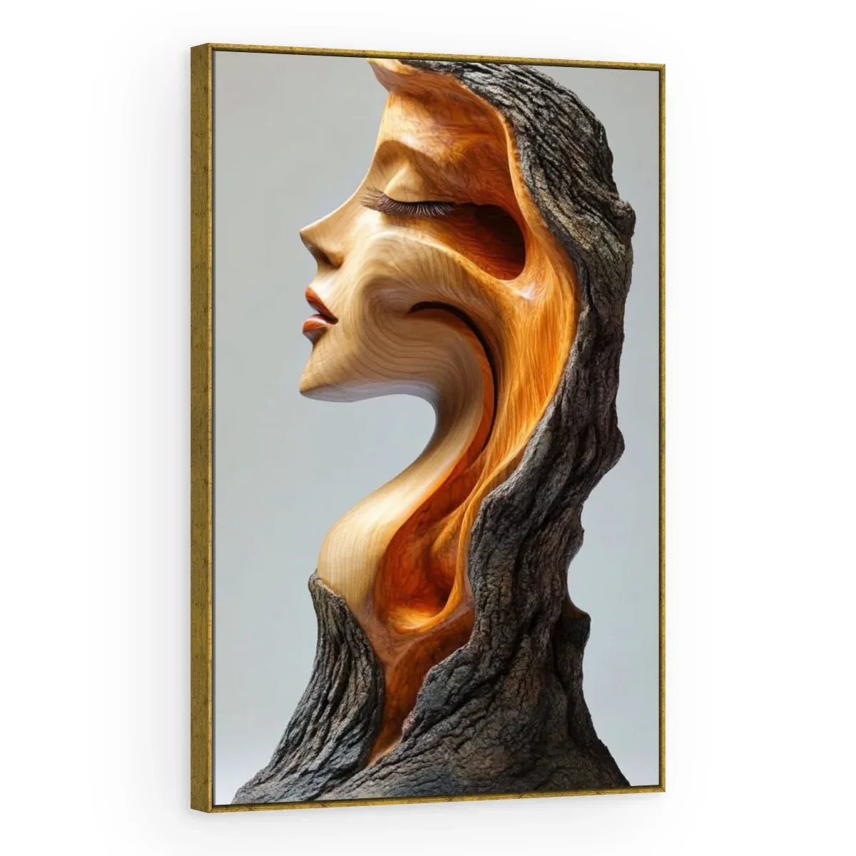 Quadro Decorativo Canvas Rosto Esculpido - ES0022