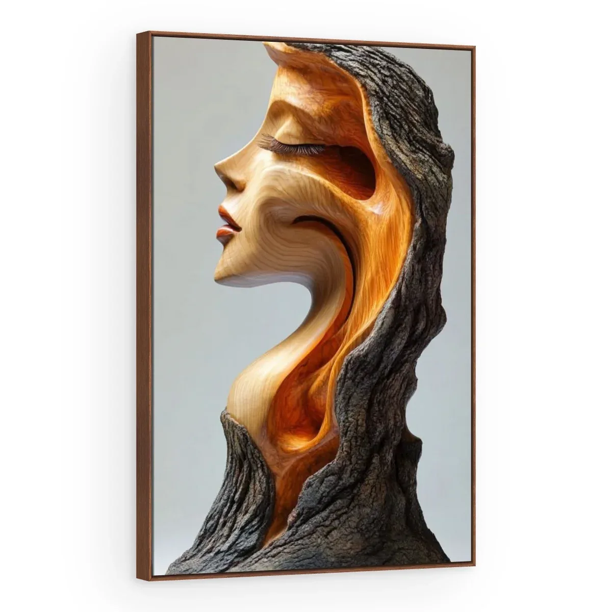 Quadro Decorativo Canvas Rosto Esculpido - ES0022