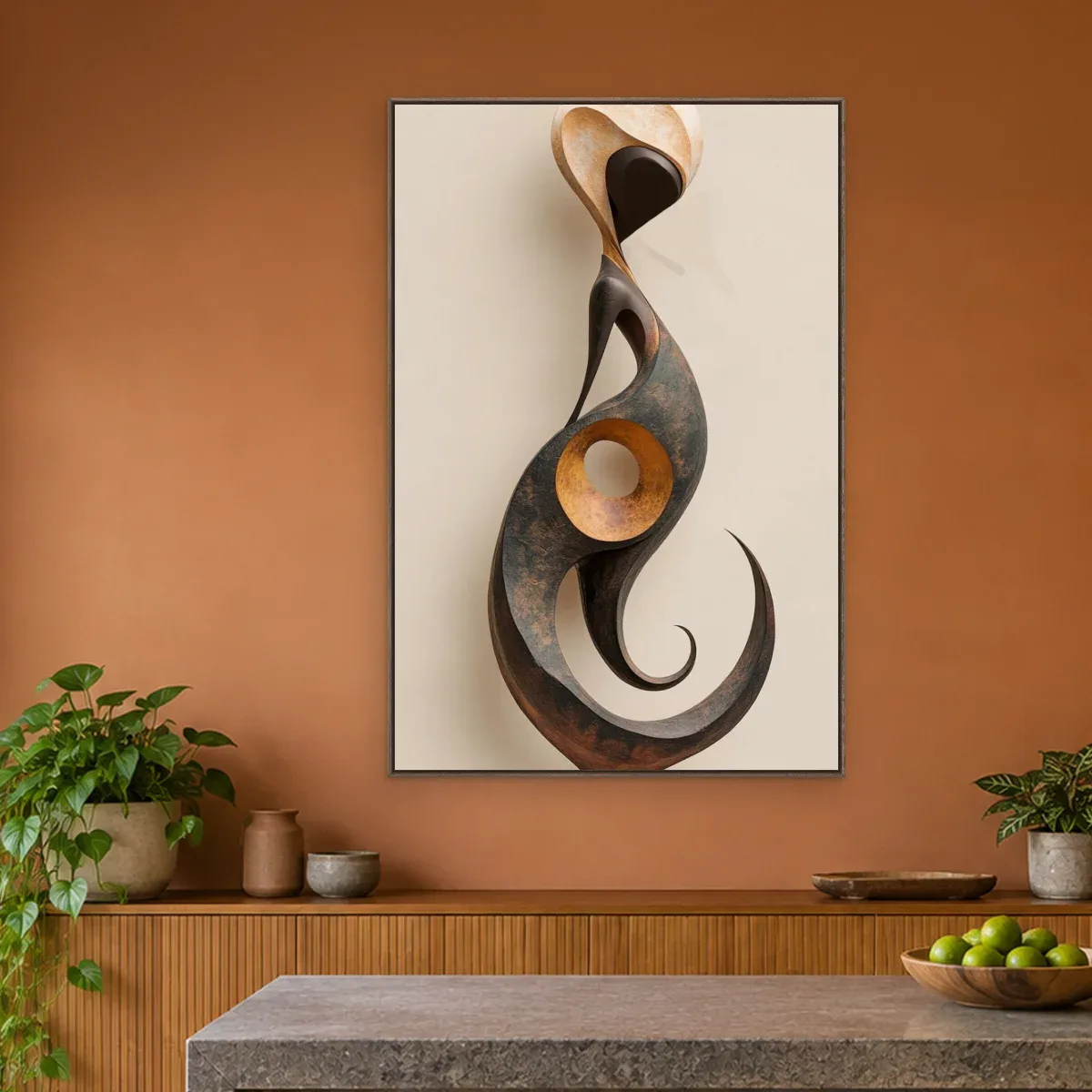 Quadro Decorativo Canvas Gota Espiral - ES0025