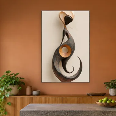 Quadro Decorativo Canvas Gota Espiral - ES0025