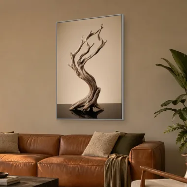 Quadro Decorativo Canvas Árvore Madeira - ES0026