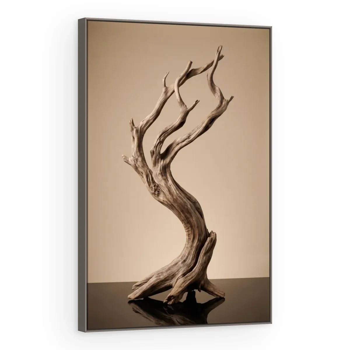 Quadro Decorativo Canvas Árvore Madeira - ES0026