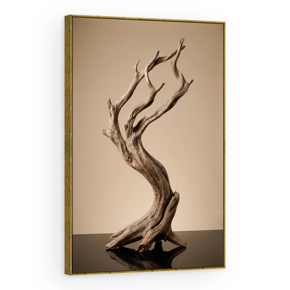Quadro Decorativo Canvas Árvore Madeira - ES0026