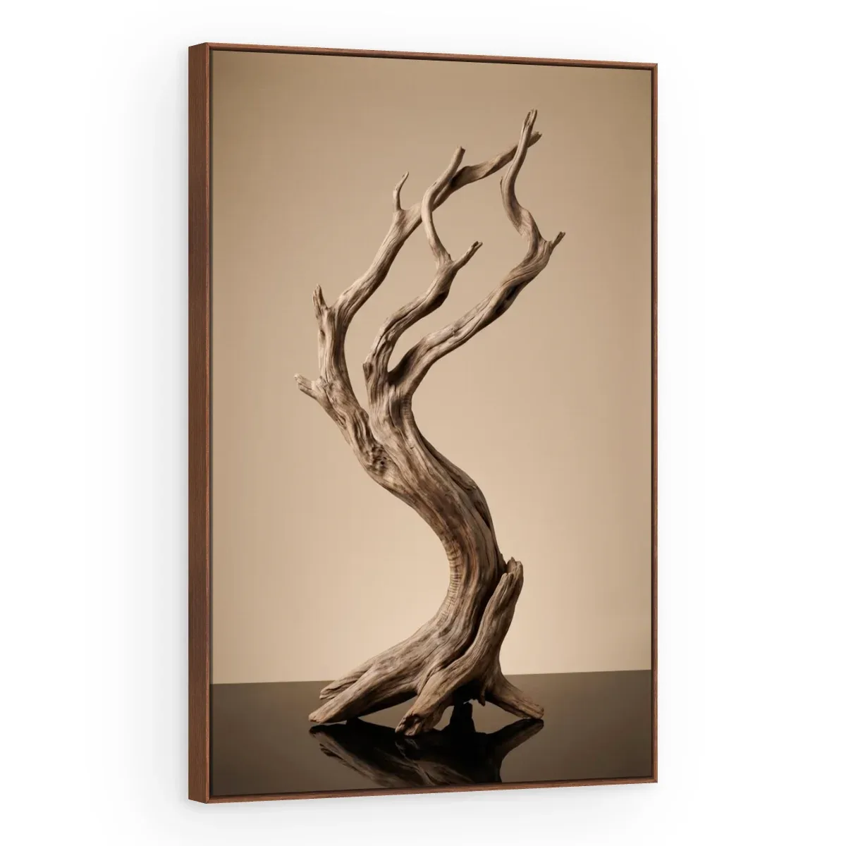 Quadro Decorativo Canvas Árvore Madeira - ES0026