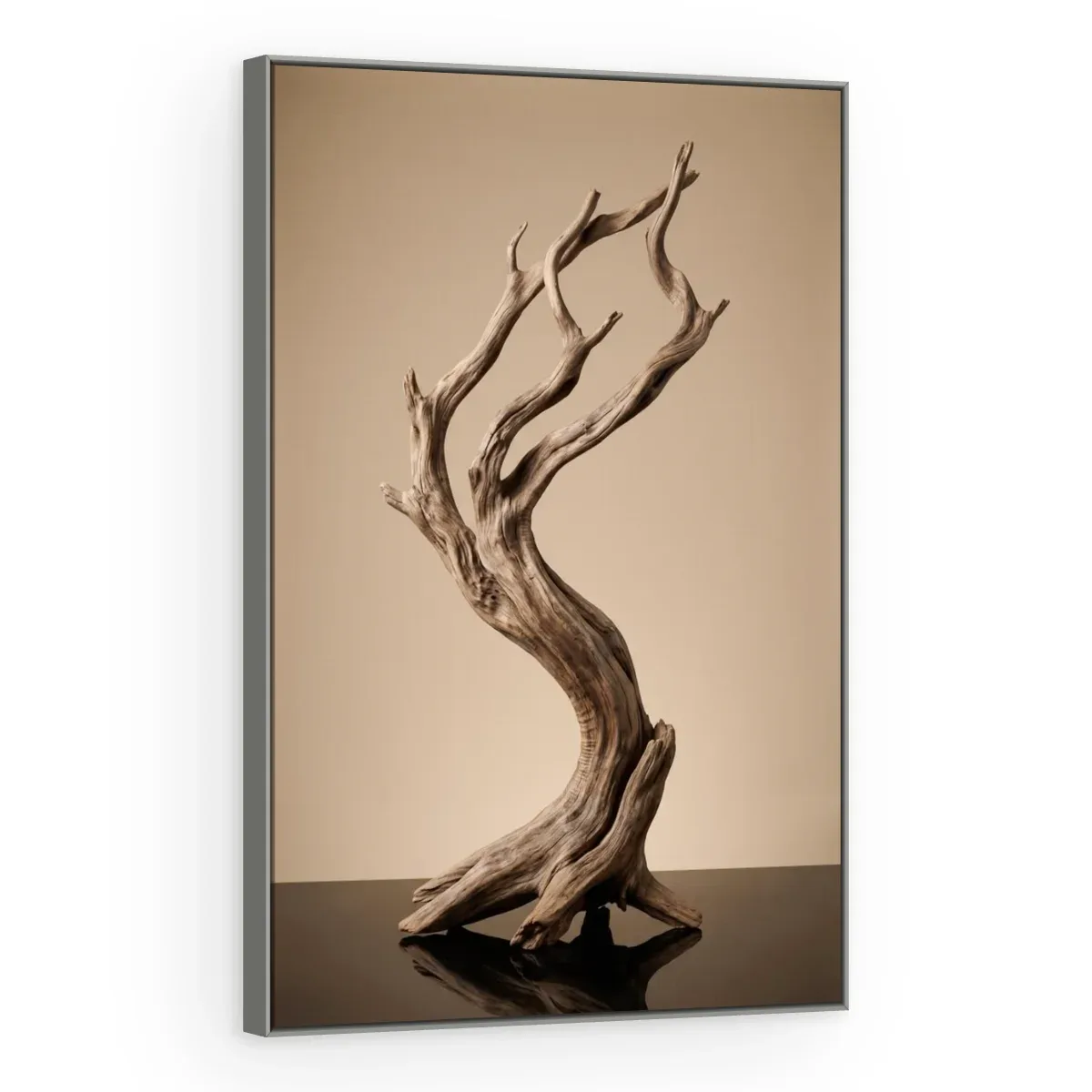 Quadro Decorativo Canvas Árvore Madeira - ES0026