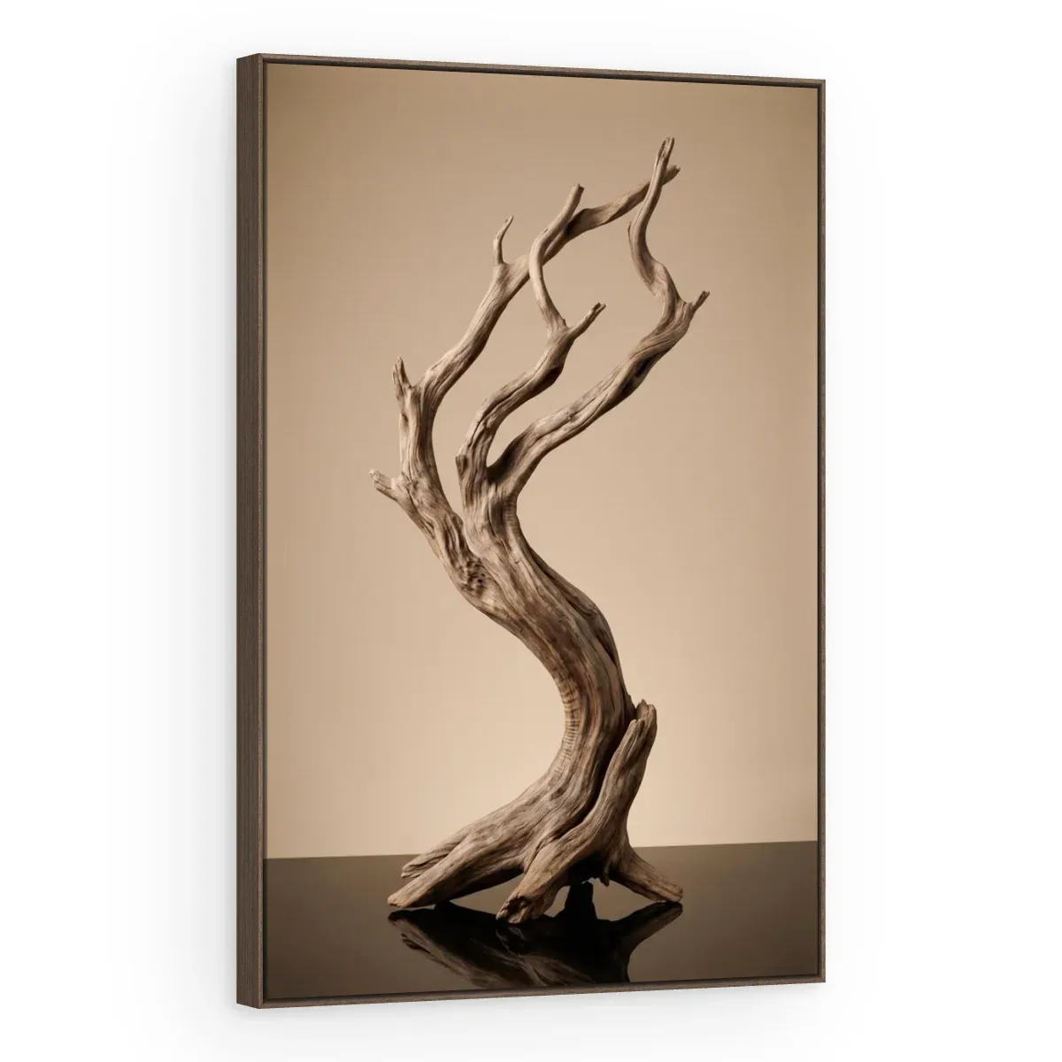 Quadro Decorativo Canvas Árvore Madeira - ES0026