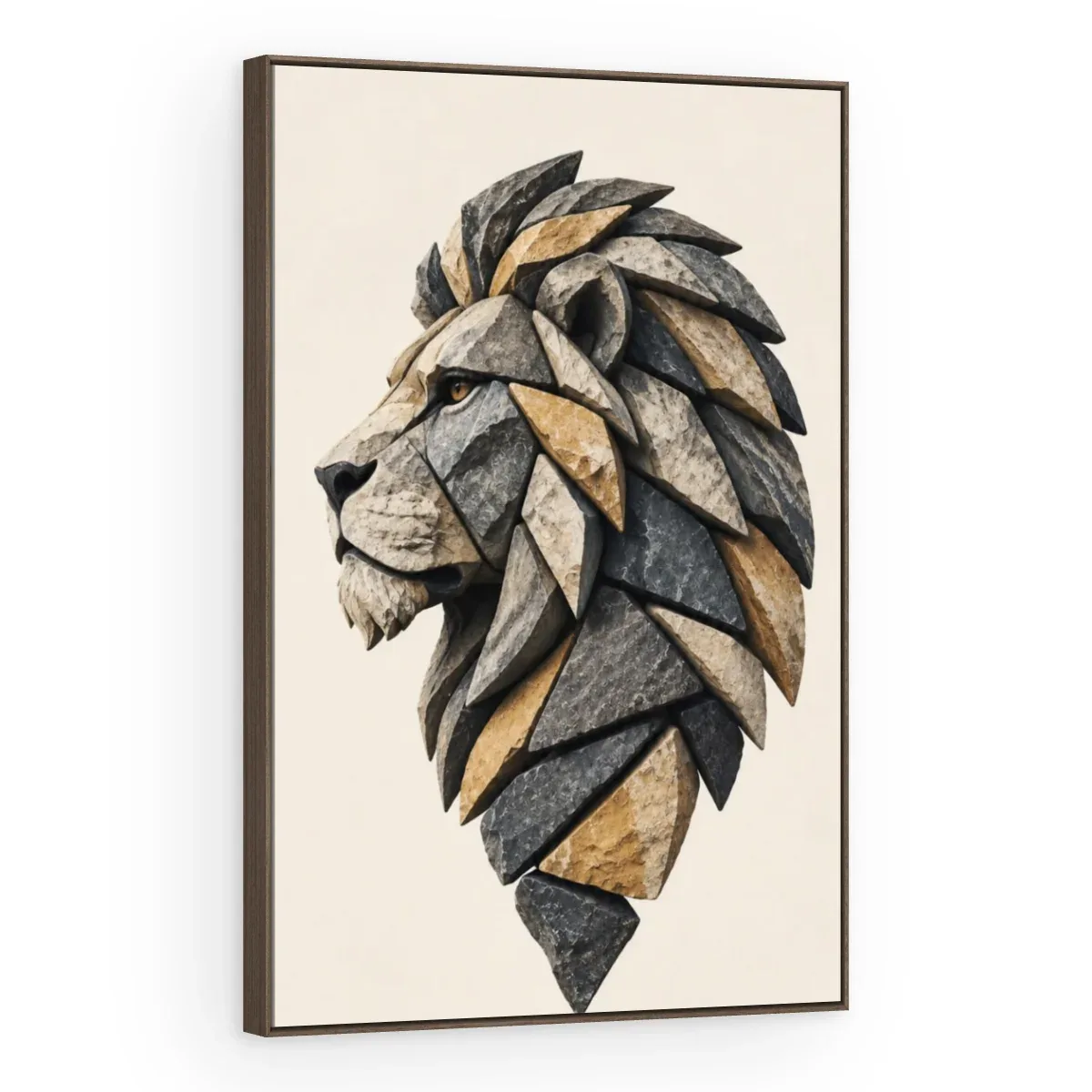 Quadro Decorativo Canvas Leão Mosaico - ES0027