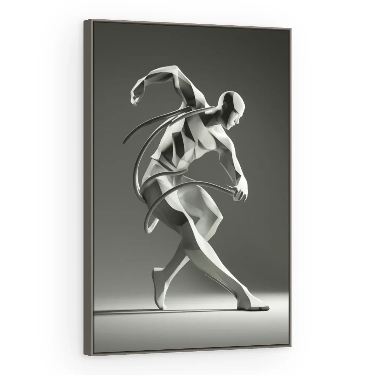 Quadro Decorativo Canvas Dançarino Branco - ES0029