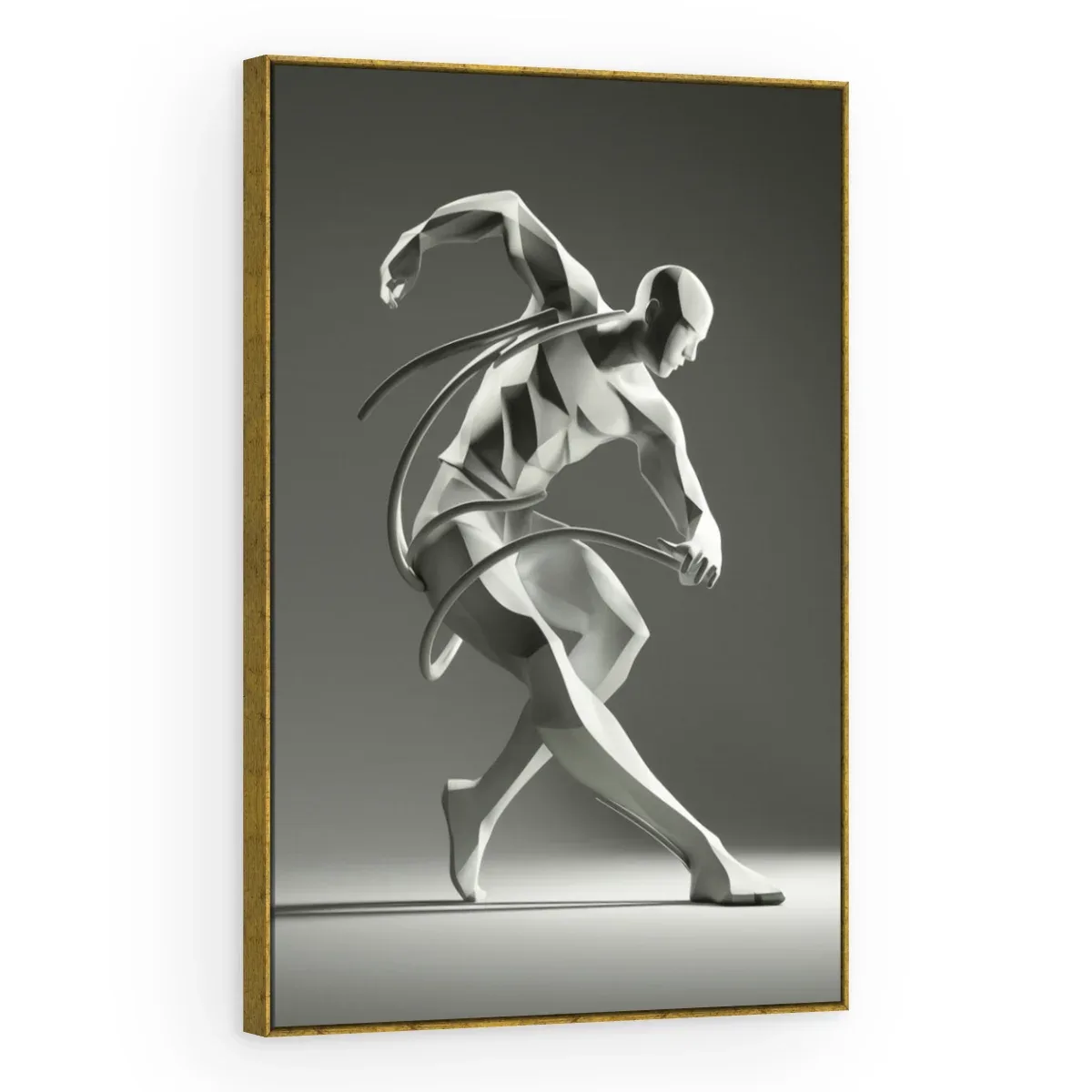 Quadro Decorativo Canvas Dançarino Branco - ES0029