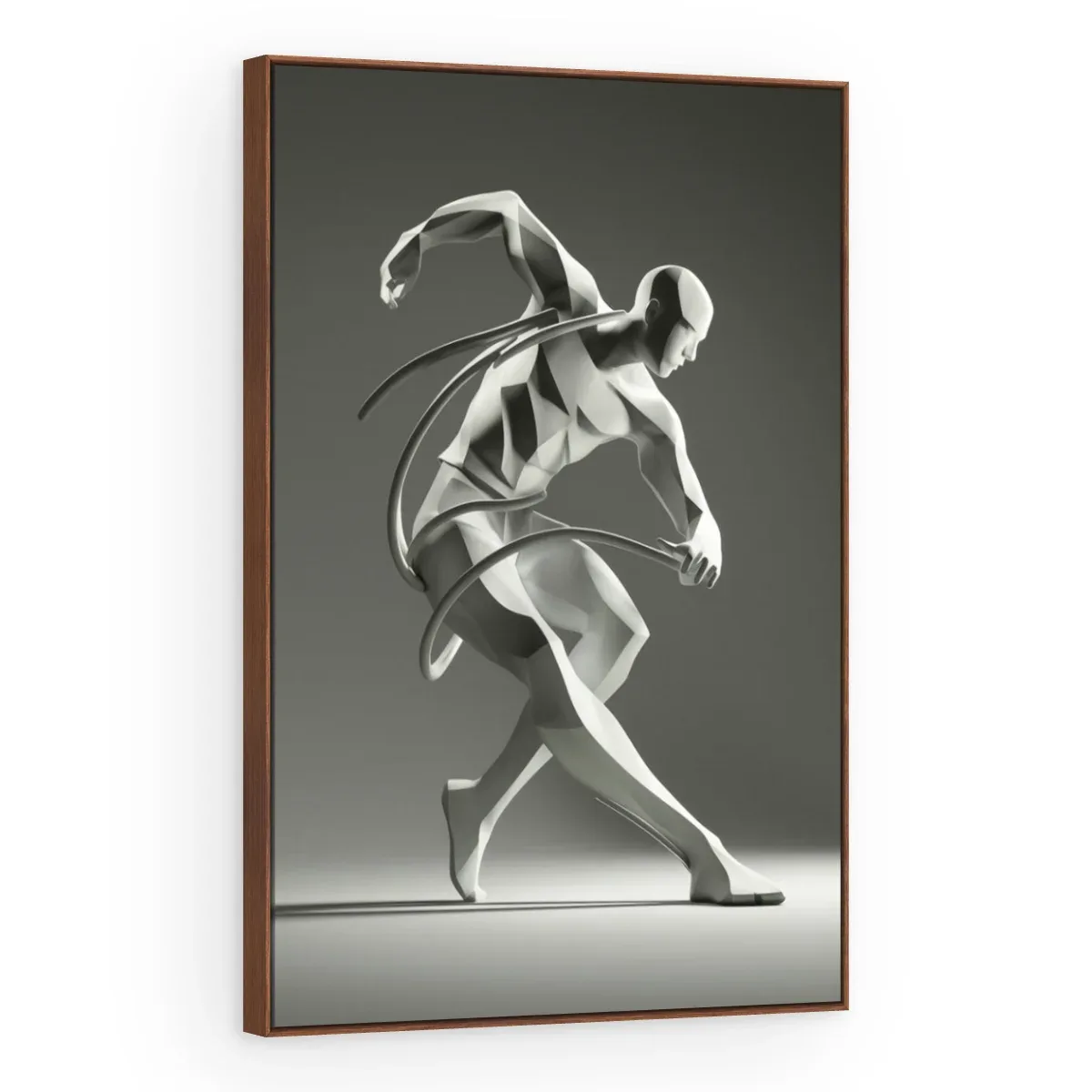 Quadro Decorativo Canvas Dançarino Branco - ES0029