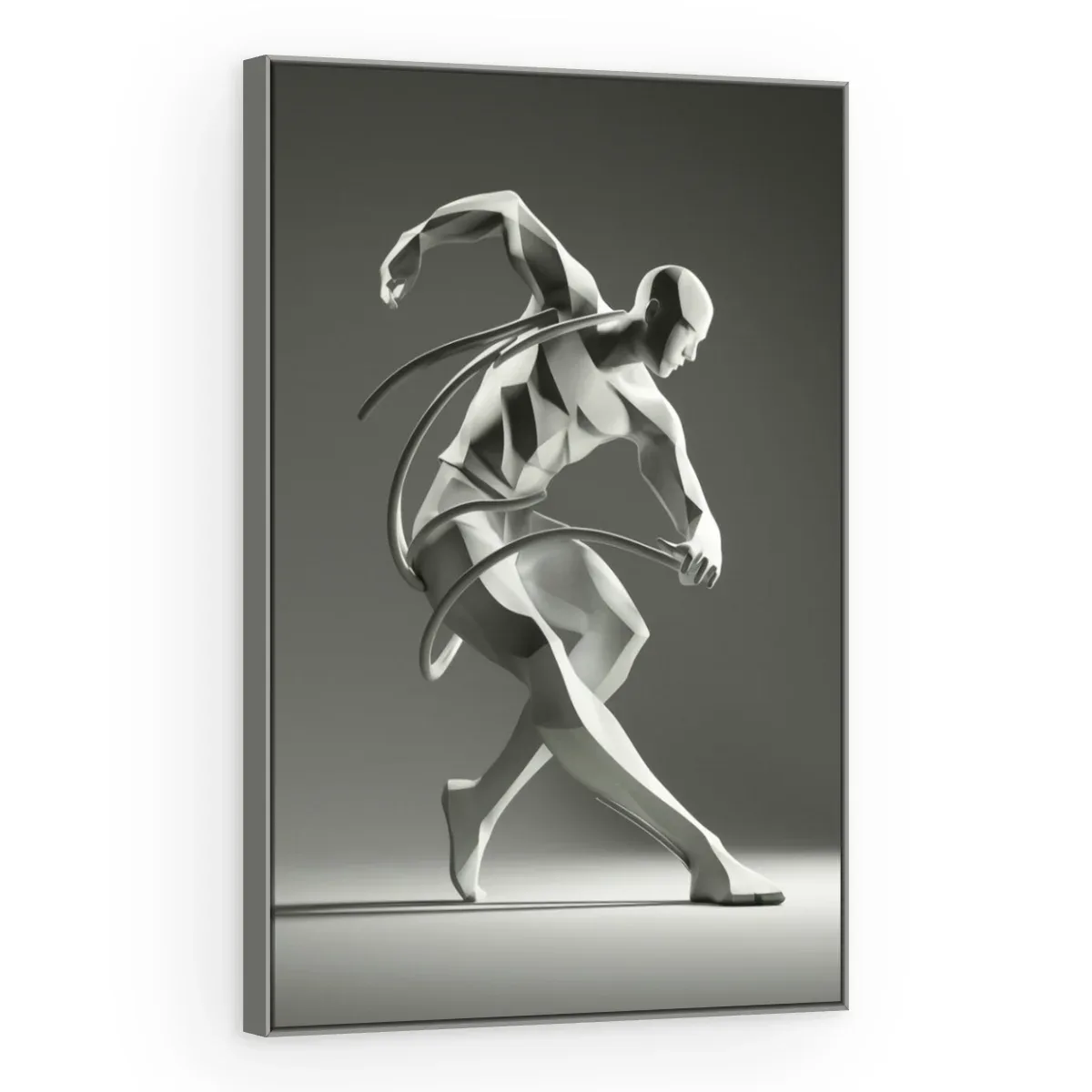 Quadro Decorativo Canvas Dançarino Branco - ES0029