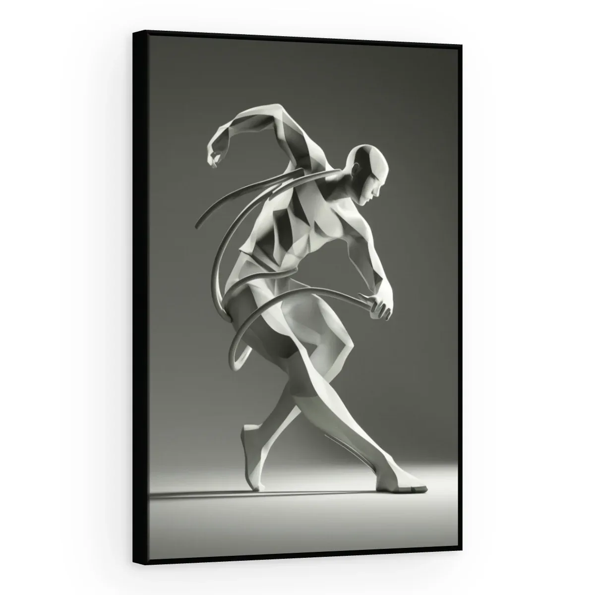 Quadro Decorativo Canvas Dançarino Branco - ES0029