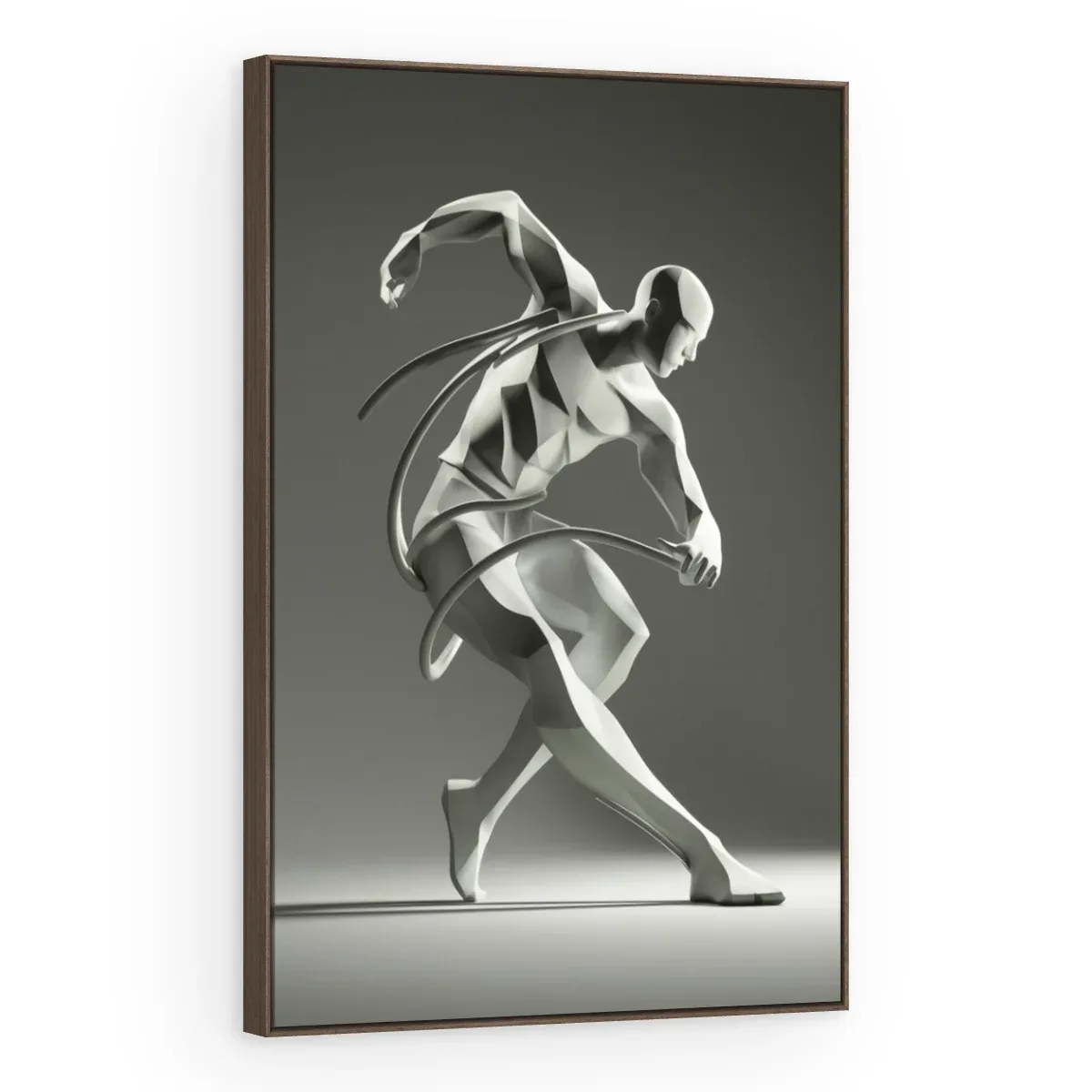 Quadro Decorativo Canvas Dançarino Branco - ES0029