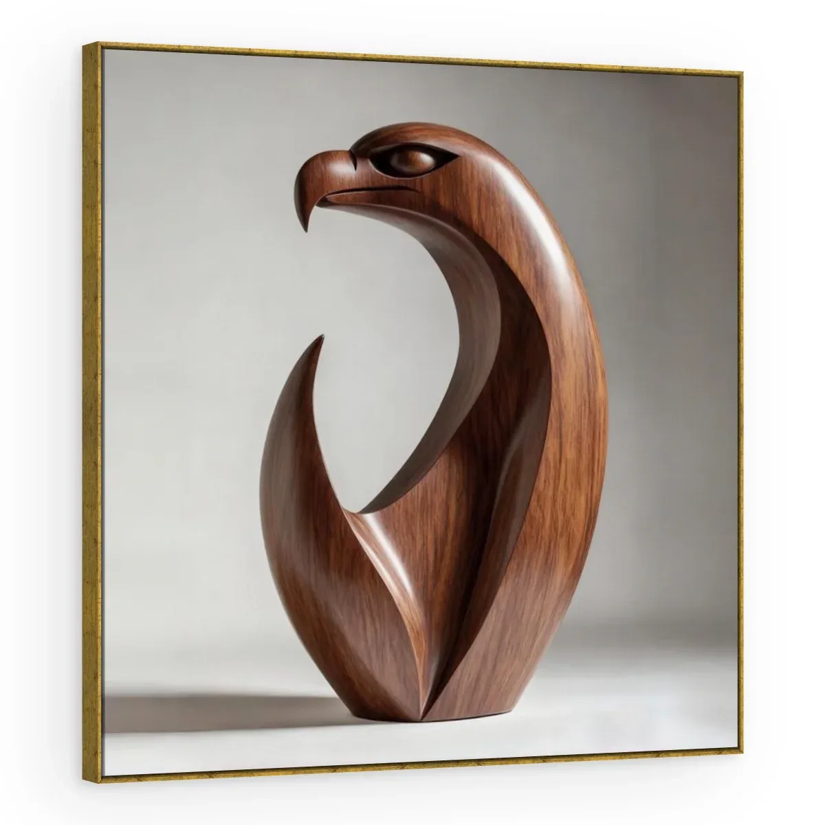 Quadro Decorativo Canvas Águia Madeira - ES0030