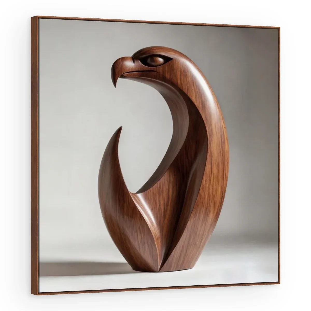 Quadro Decorativo Canvas Águia Madeira - ES0030