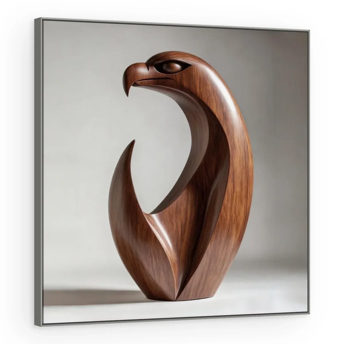 Quadro Decorativo Canvas Águia Madeira - ES0030