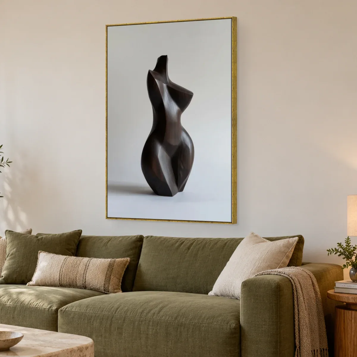 Quadro Decorativo Canvas Torso Ébano - ES0031