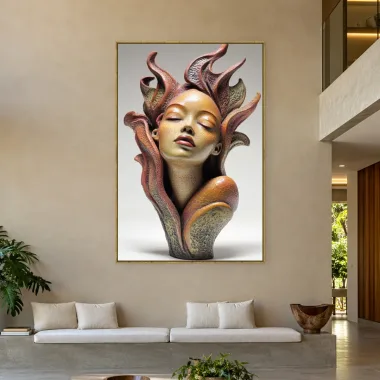 Quadro Decorativo Canvas Musa Chamas - ES0033