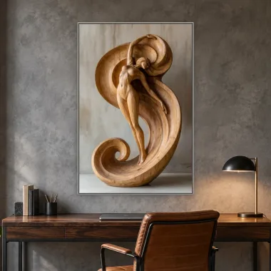 Quadro Decorativo Canvas Figura Espiral - ES0036
