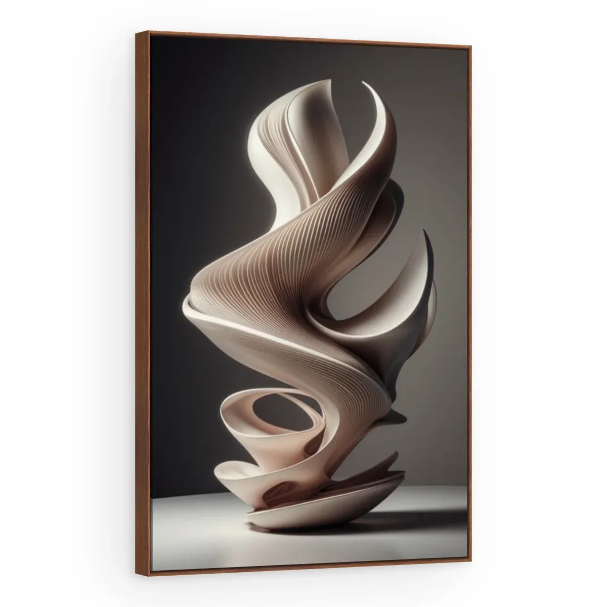 Quadro Decorativo Canvas Fita Esculpida - ES0040
