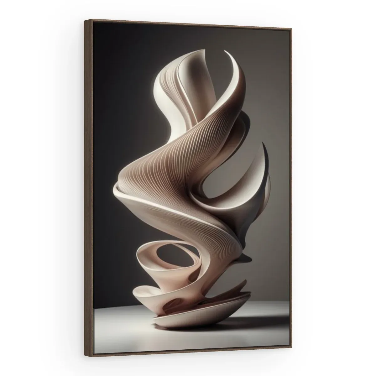 Quadro Decorativo Canvas Fita Esculpida - ES0040