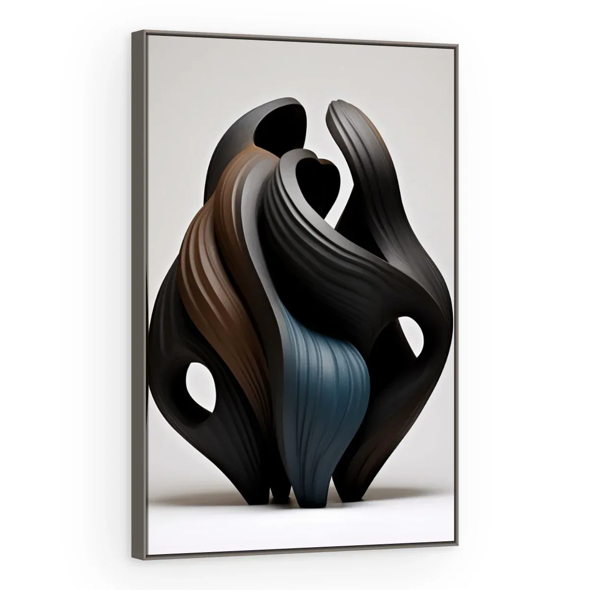 Quadro Decorativo Canvas Pétalas Negras - ES0045