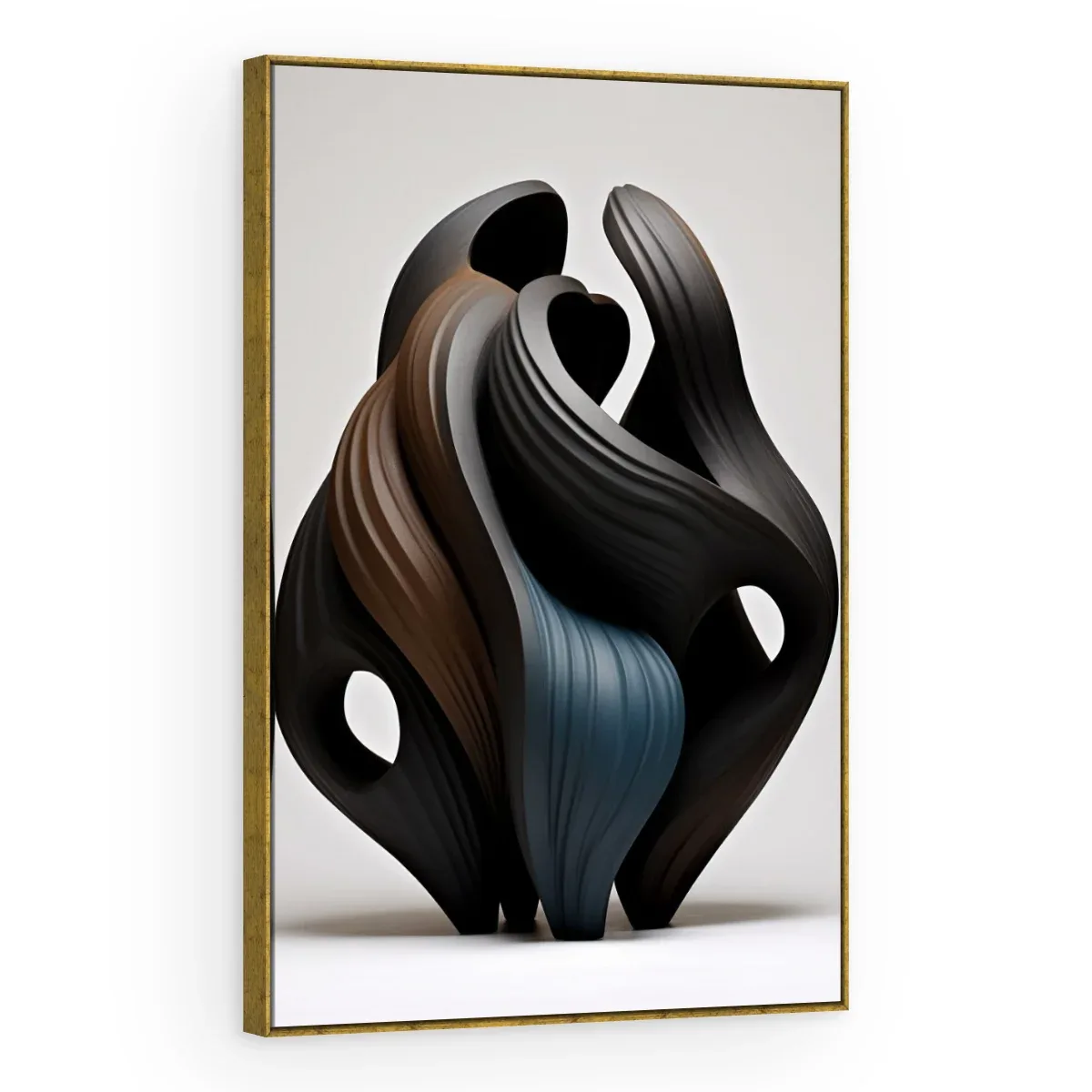 Quadro Decorativo Canvas Pétalas Negras - ES0045