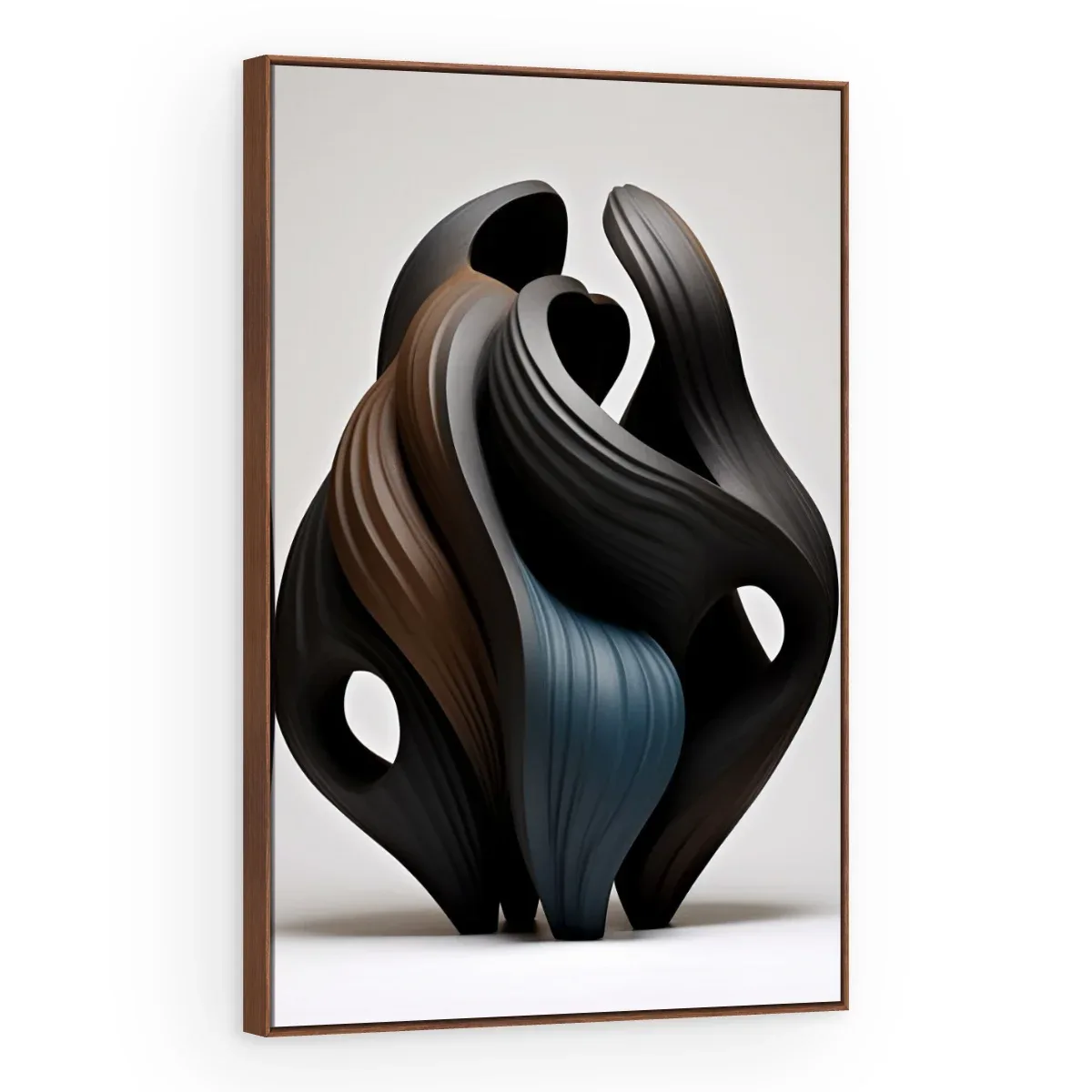 Quadro Decorativo Canvas Pétalas Negras - ES0045