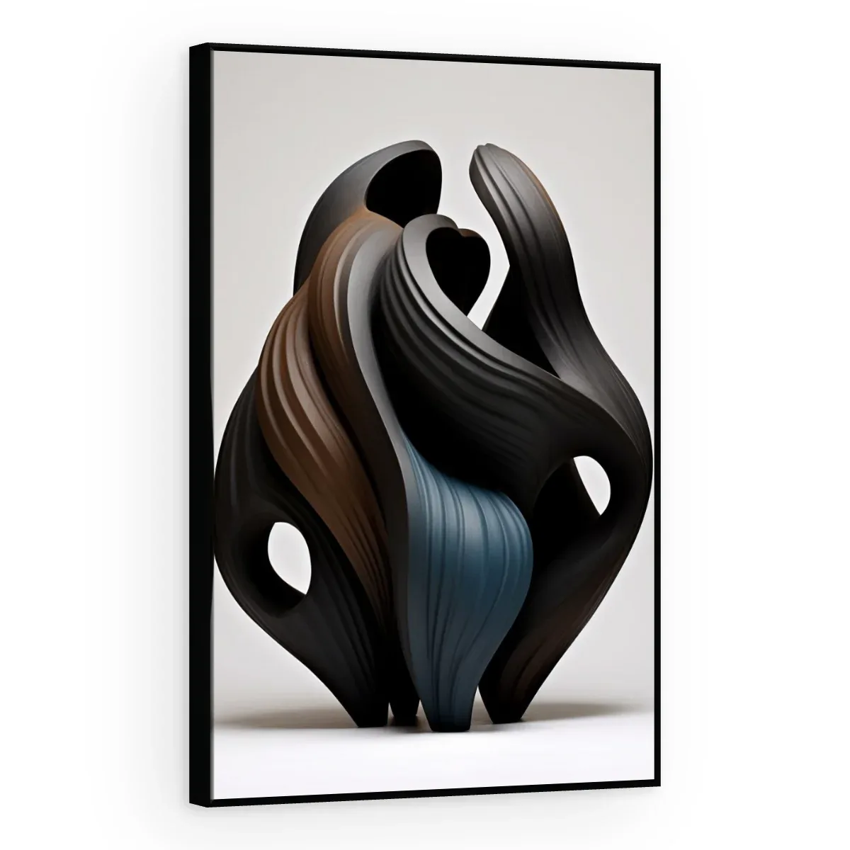 Quadro Decorativo Canvas Pétalas Negras - ES0045