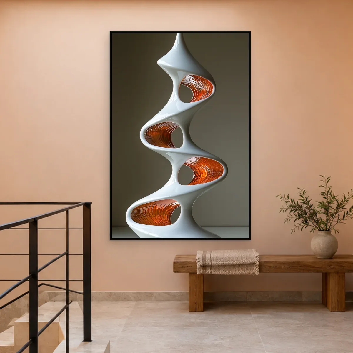 Quadro Decorativo Canvas Torre Helicoidal - ES0046