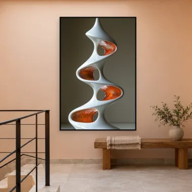 Quadro Decorativo Canvas Torre Helicoidal - ES0046