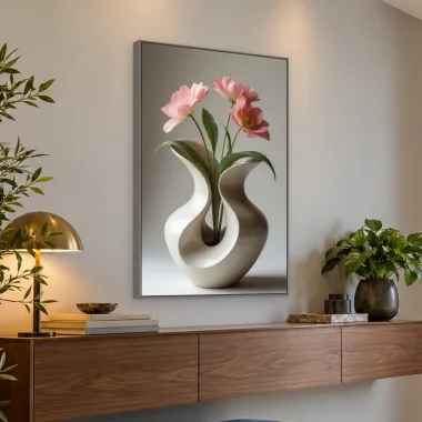 Quadro Decorativo Canvas Vaso Primavera - ES0051
