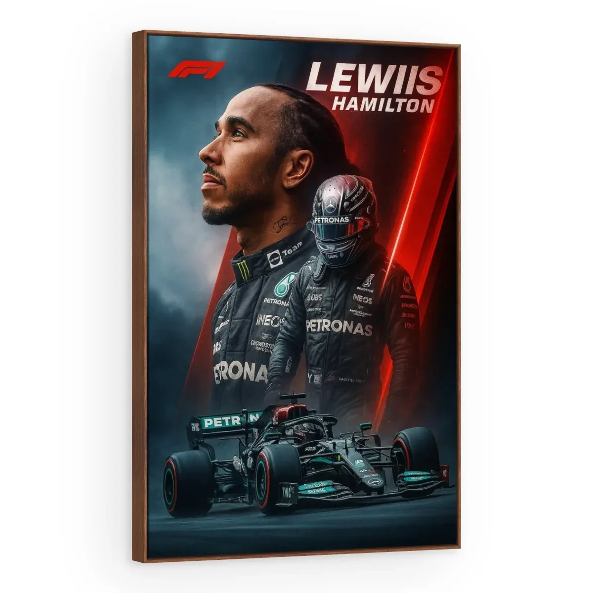 Quadro Decorativo Canvas Hamilton Mercedes - FM0001