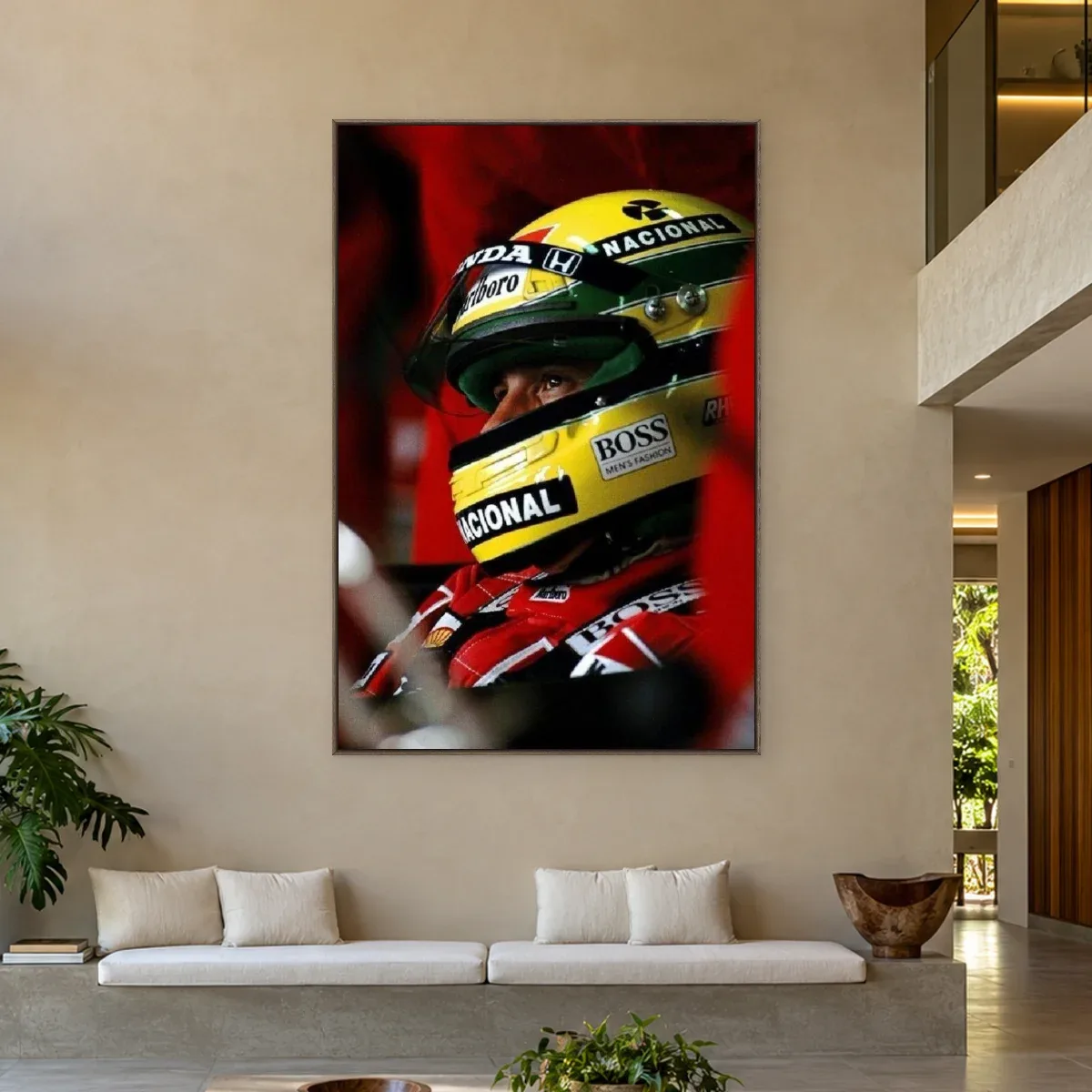 Quadro Decorativo Canvas Senna Capacete - FM0002