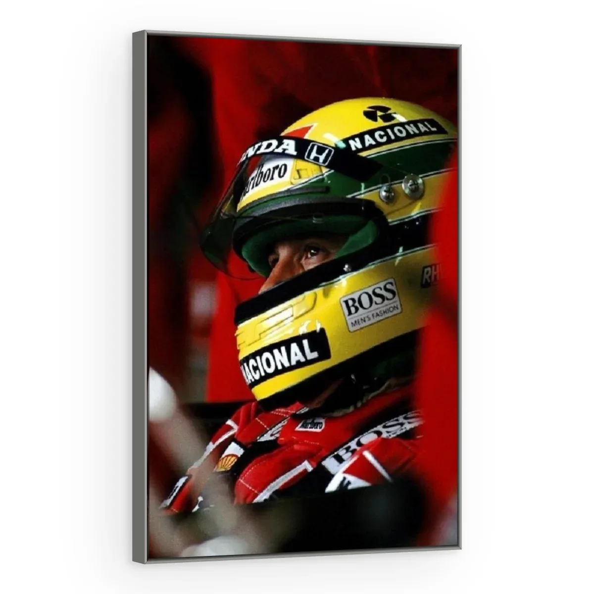 Quadro Decorativo Canvas Senna Capacete - FM0002