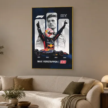 Quadro Decorativo Canvas Verstappen Campeão - FM0003