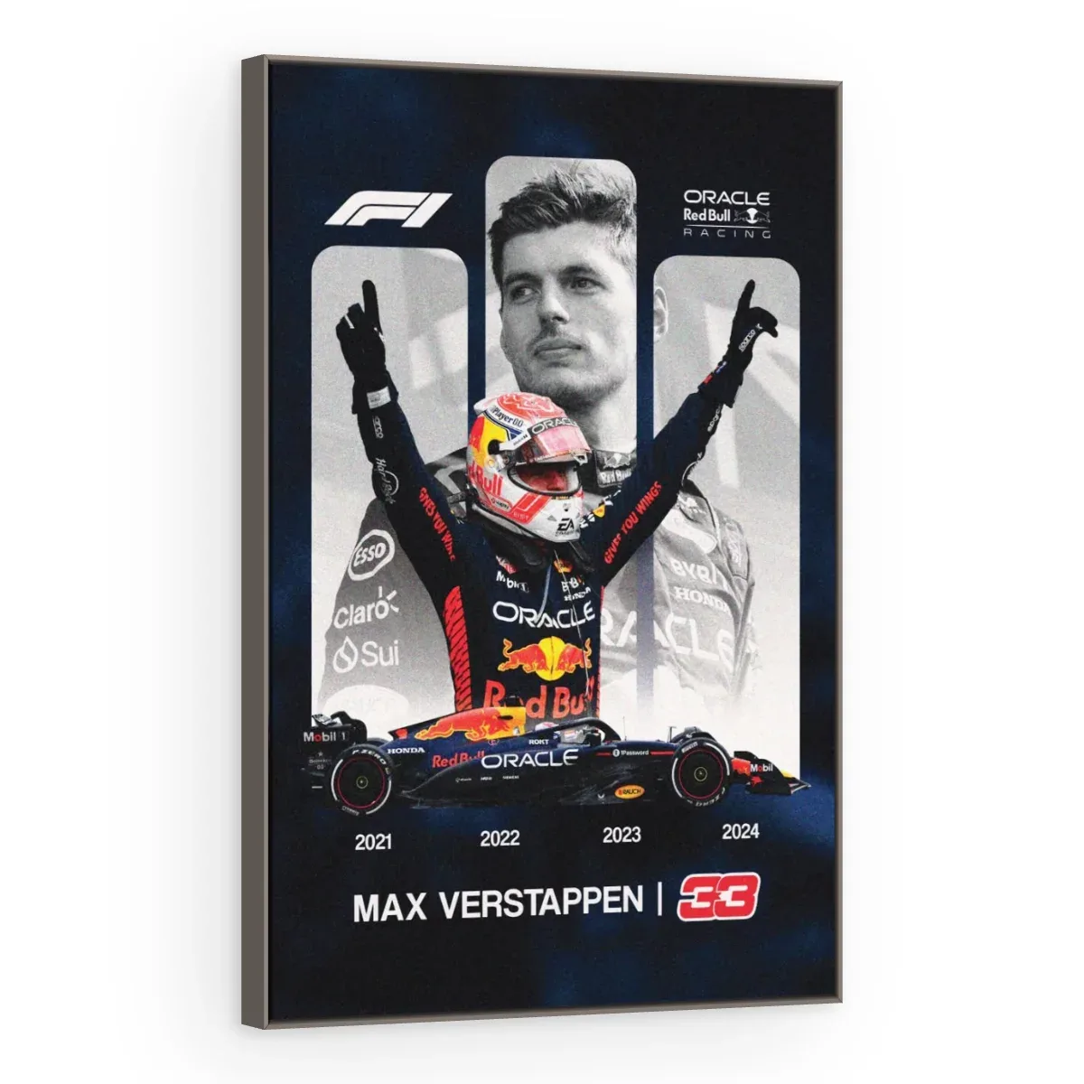 Quadro Decorativo Canvas Verstappen Campeão - FM0003