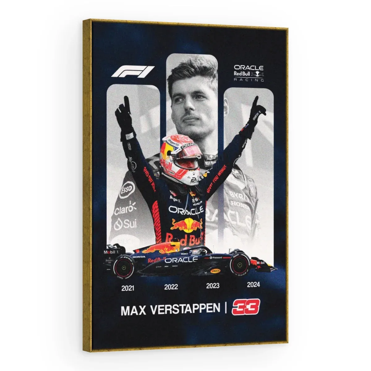 Quadro Decorativo Canvas Verstappen Campeão - FM0003