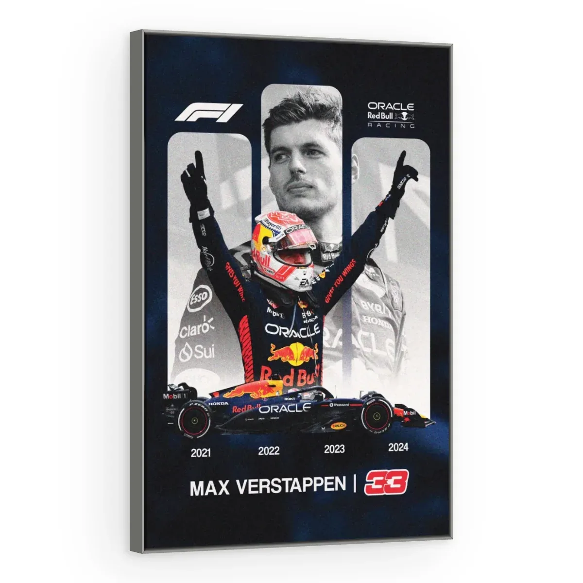 Quadro Decorativo Canvas Verstappen Campeão - FM0003