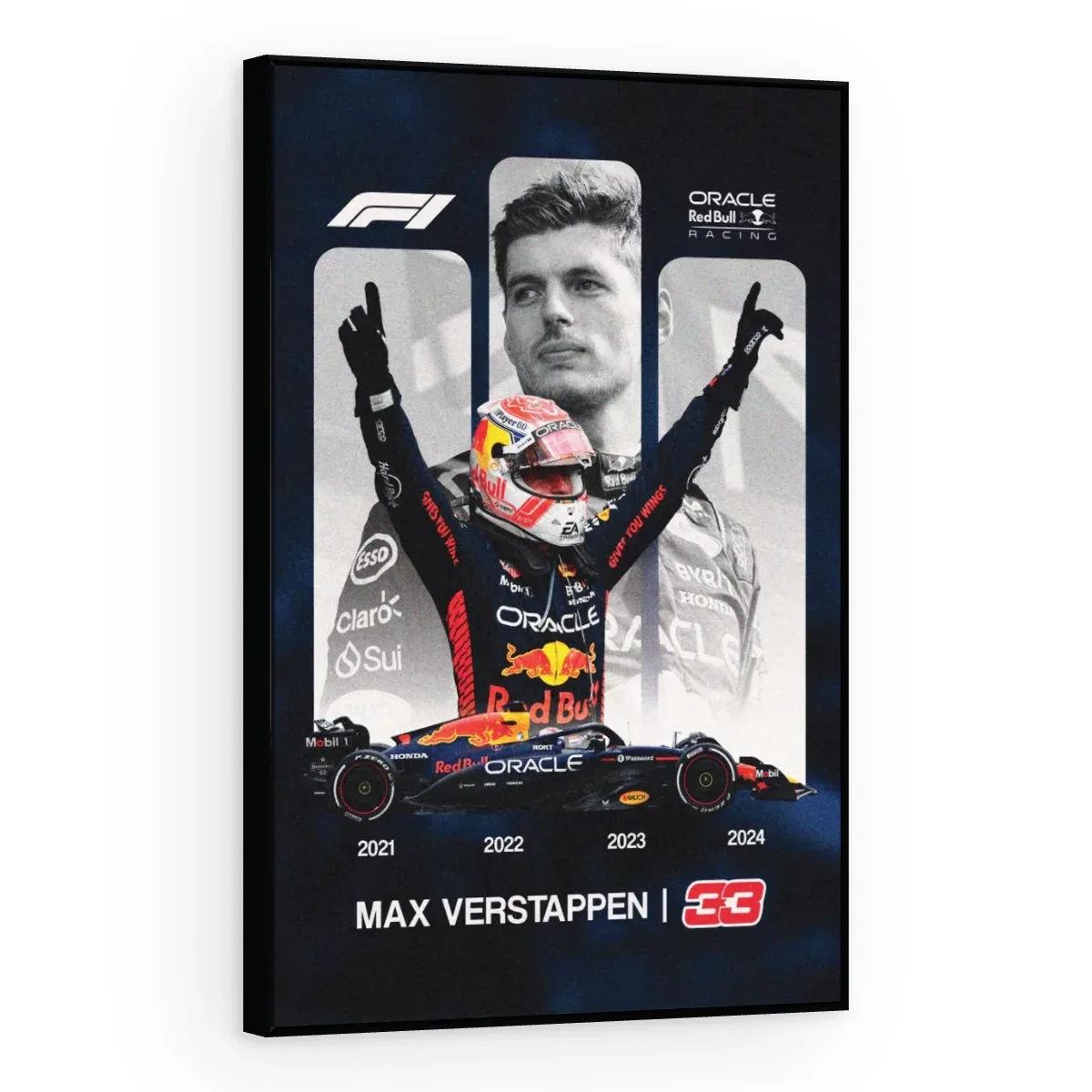 Quadro Decorativo Canvas Verstappen Campeão - FM0003