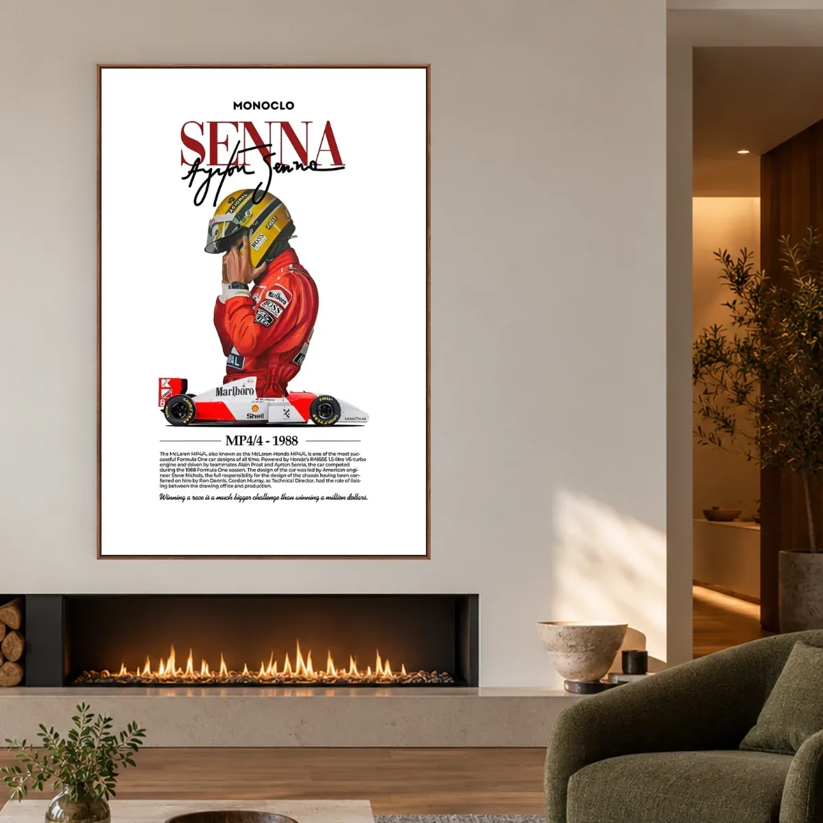Quadro Decorativo Canvas Senna Minimalista - FM0005